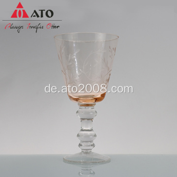 Einzigartige Vintage -Weingläser Cyrstal Goblet Weinglas